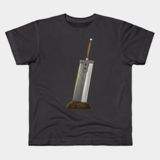 Buried Buster Sword Cloud Strife Cool Retro Kids T-Shirt